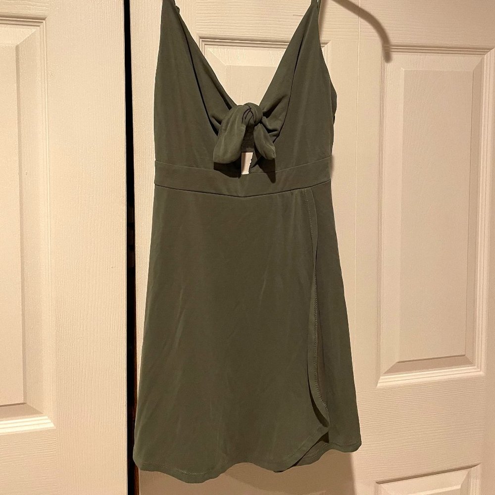 Pacsun Olive Romper Dress